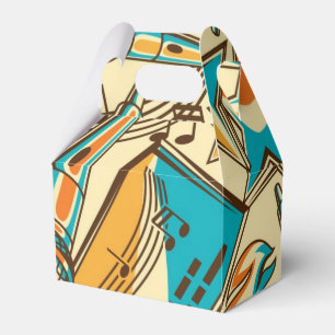 Music pattern favor boxes