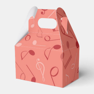 Music pattern favor boxes