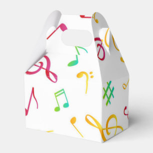 Music pattern favor boxes