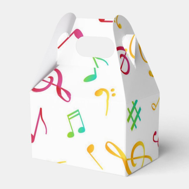 Music pattern favor boxes (Front Side)