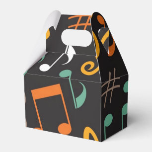 Music pattern favor boxes