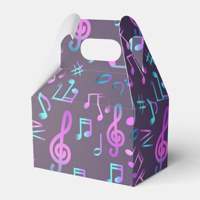 Music pattern favor boxes (Front Side)