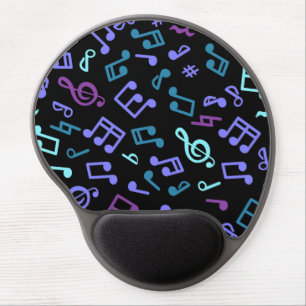 Music pattern gel mouse pad
