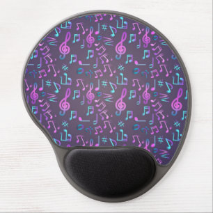 Music pattern gel mouse pad