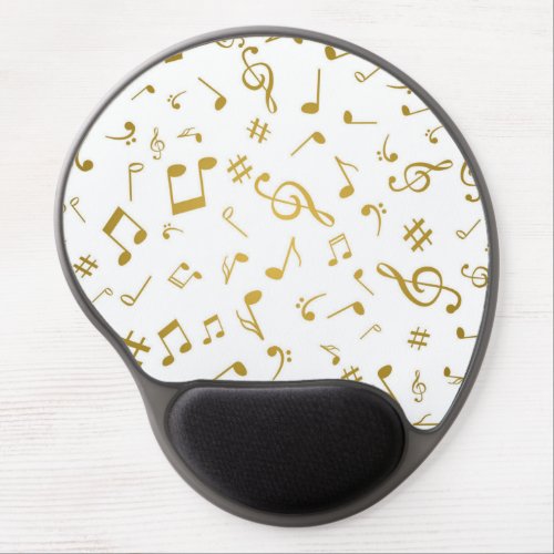 Music pattern gel mouse pad