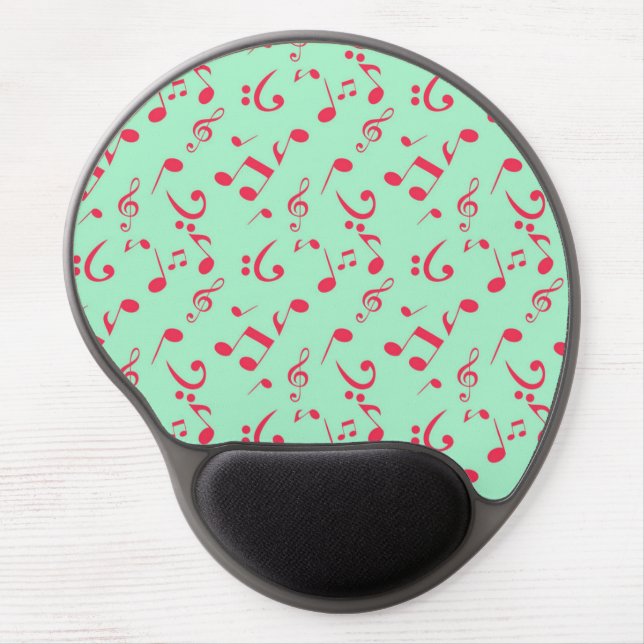 Music pattern gel mouse pad (Front)