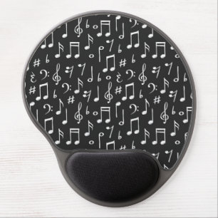 Music pattern gel mouse pad