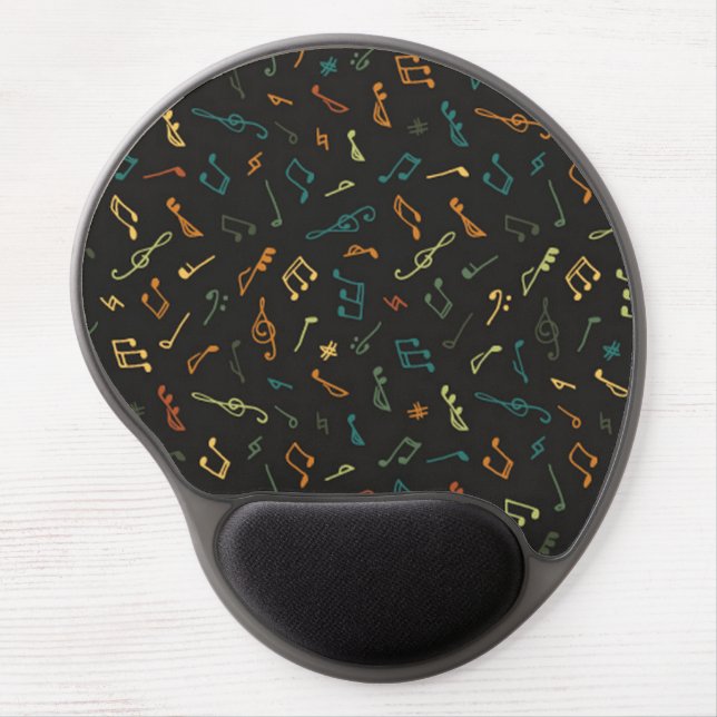 Music pattern gel mouse pad (Front)