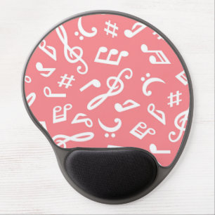 Music pattern gel mouse pad