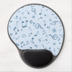 Music pattern gel mouse pad