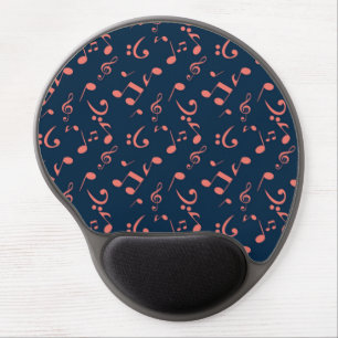 Music pattern gel mouse pad