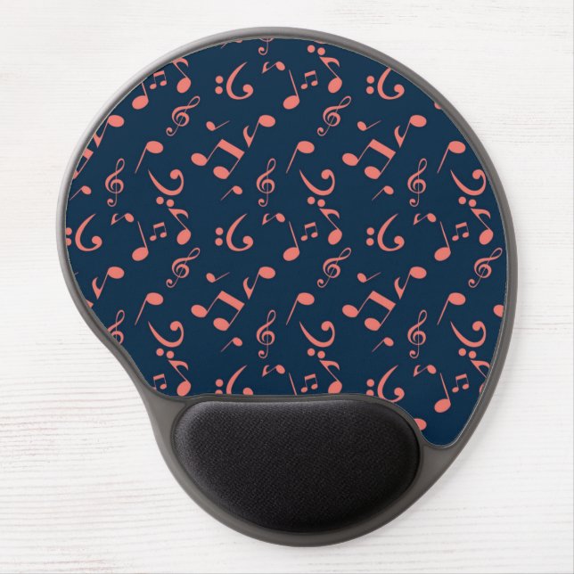 Music pattern gel mouse pad (Front)