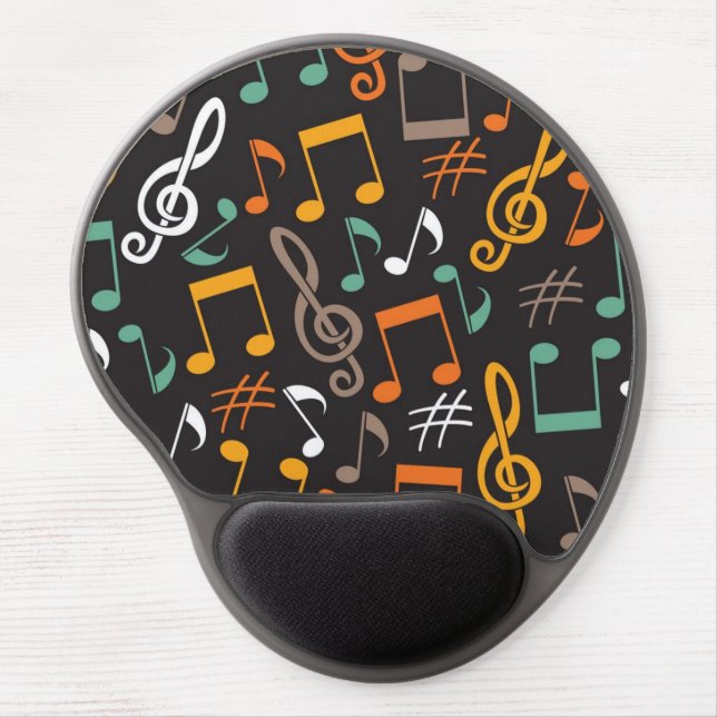 Music pattern gel mouse pad (Front)