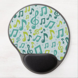 Music pattern gel mouse pad