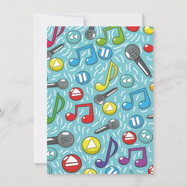 Music pattern invitation (Back)