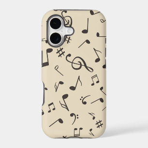 Music pattern iPhone 17 case