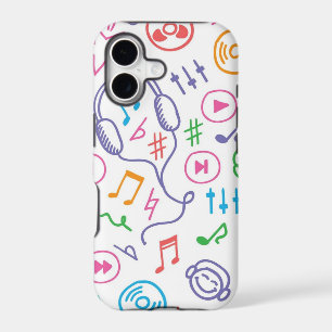 Music pattern iPhone 17 case