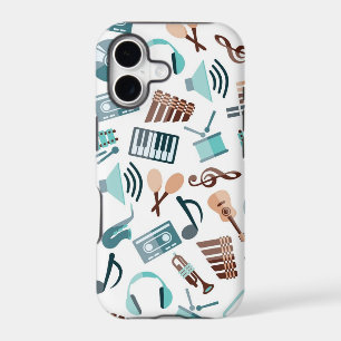 Music pattern iPhone 17 case