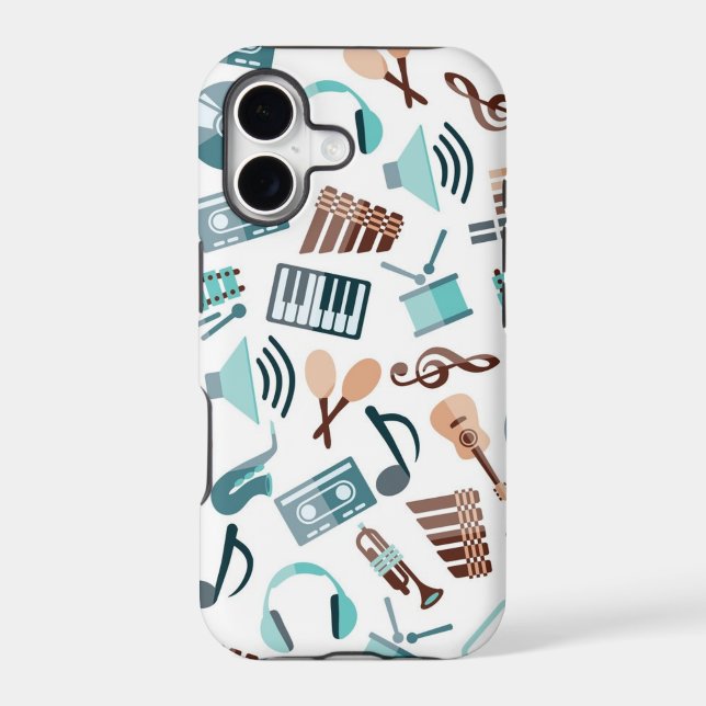 Music pattern iphone case (Back)
