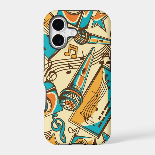 Music pattern iphone case (Back)