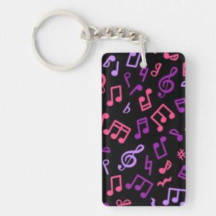 Music pattern keychain