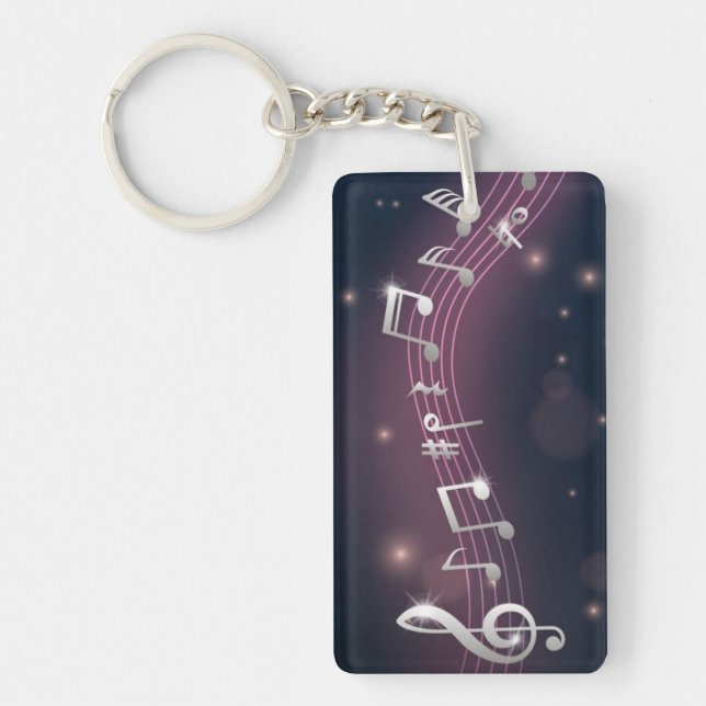 Music pattern keychain (Front)