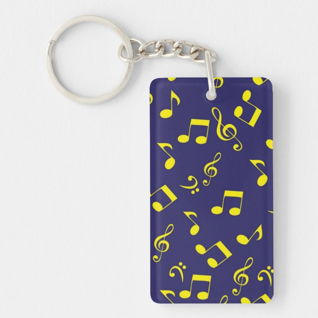 Music pattern keychain (Front)