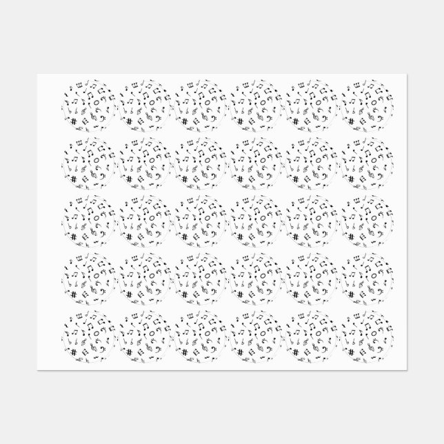 Music pattern labels (Sheet)