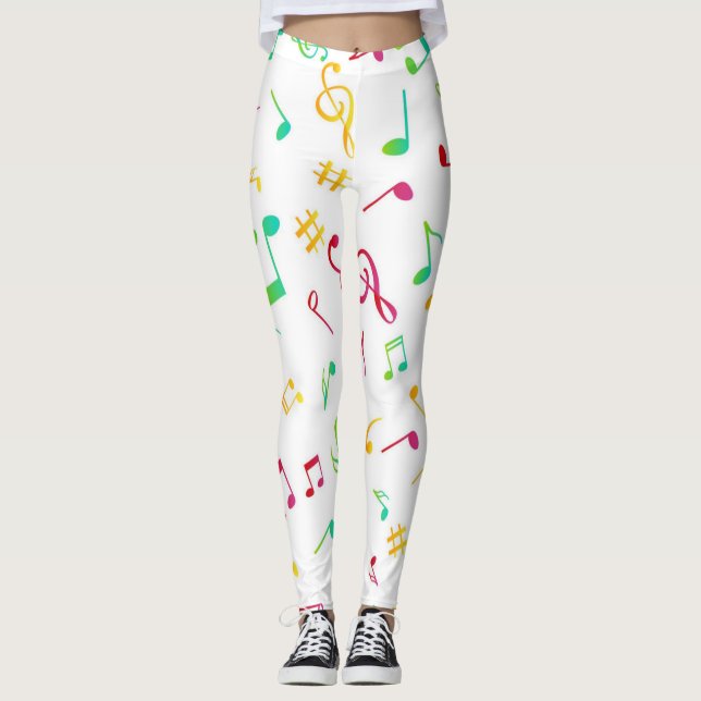 Music pattern leggings (Front)