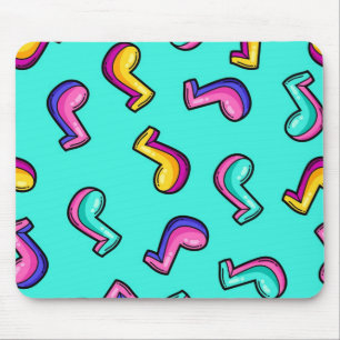 Music pattern mouse pad