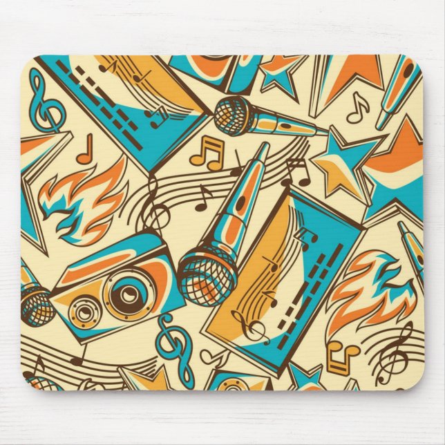 Music pattern mouse pad (Front)