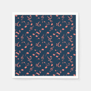Music pattern napkins