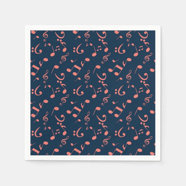 Music pattern napkins (Front)
