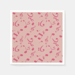 Music pattern napkins