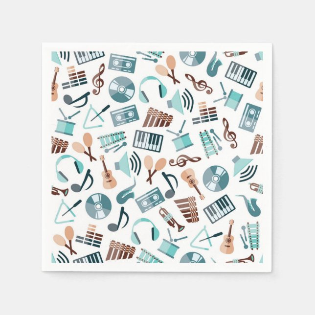 Music pattern napkins (Front)