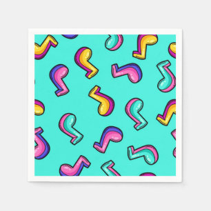Music pattern napkins