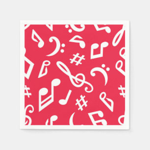 Music pattern napkins