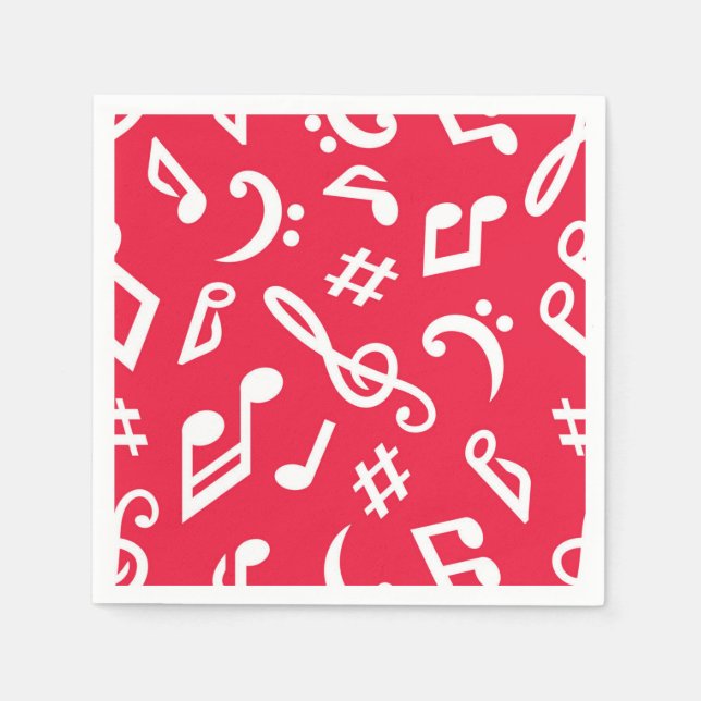 Music pattern napkins (Front)