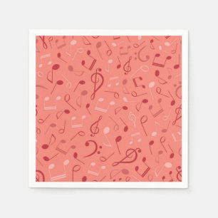 Music pattern napkins