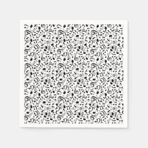 Music pattern napkins