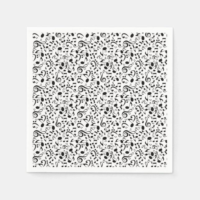 Music pattern napkins (Front)