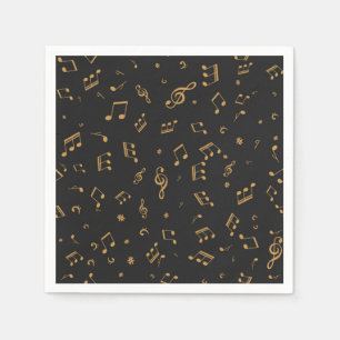 Music pattern napkins