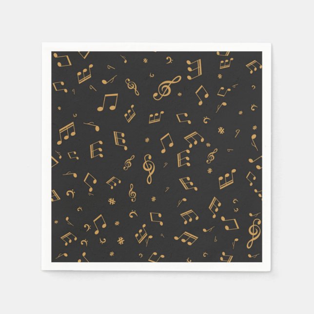 Music pattern napkins (Front)