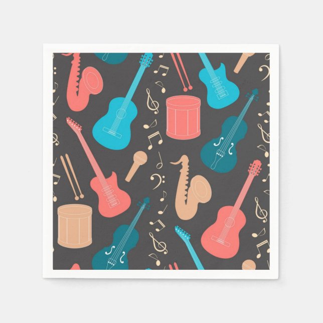 Music pattern napkins (Front)