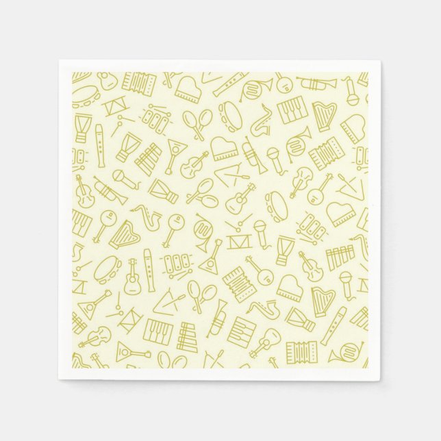 Music pattern napkins (Front)
