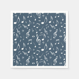 Music pattern napkins