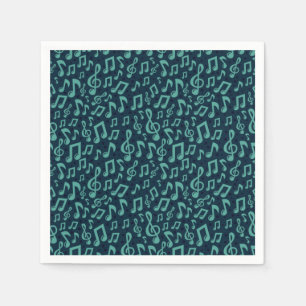 Music pattern napkins