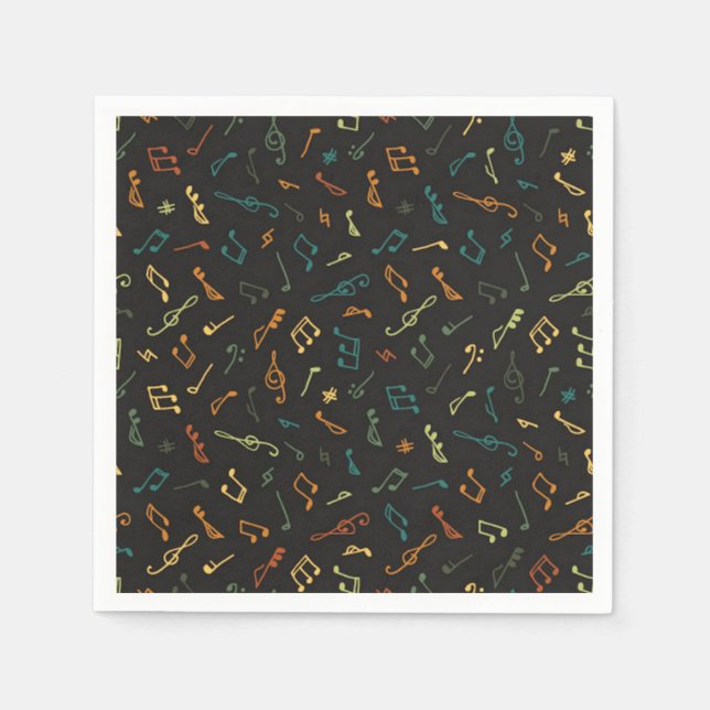 Music pattern napkins (Front)