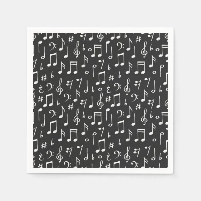 Music pattern napkins (Front)