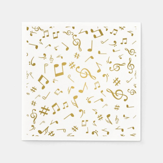 Music pattern napkins (Front)